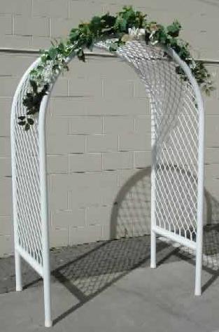 White Wicker Arch