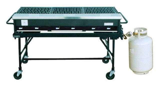 4'x16" Grate Top Propane BBQ 