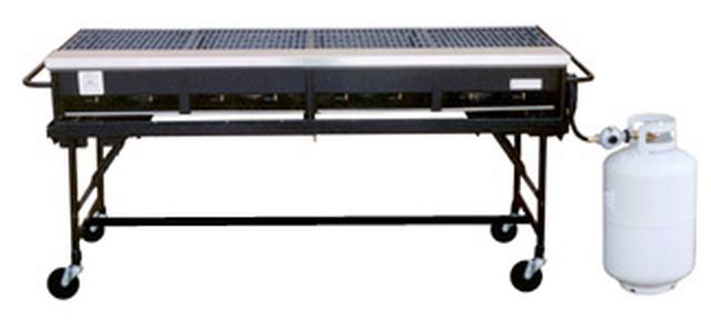 5'x16" Grate Top Propane BBQ 