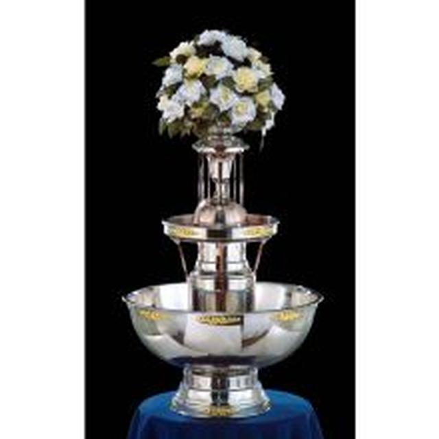 Stainless 7 Gallon Beverage Fountain, 3 Tier