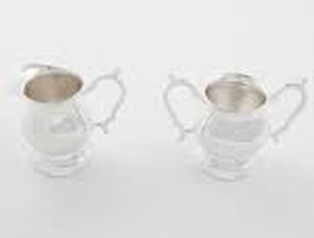 Silver Sugar and Creamer Set - Beverage Service