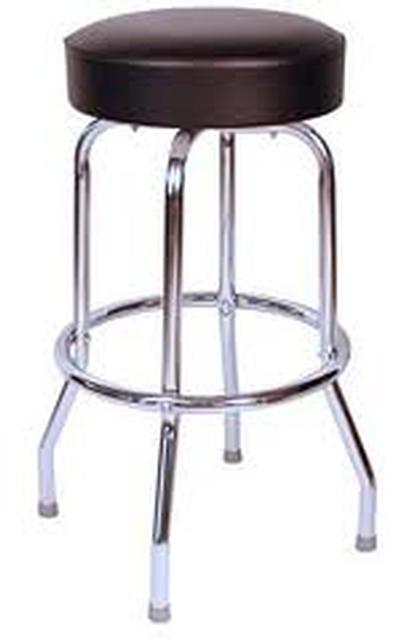 Bar Stool Black Padded