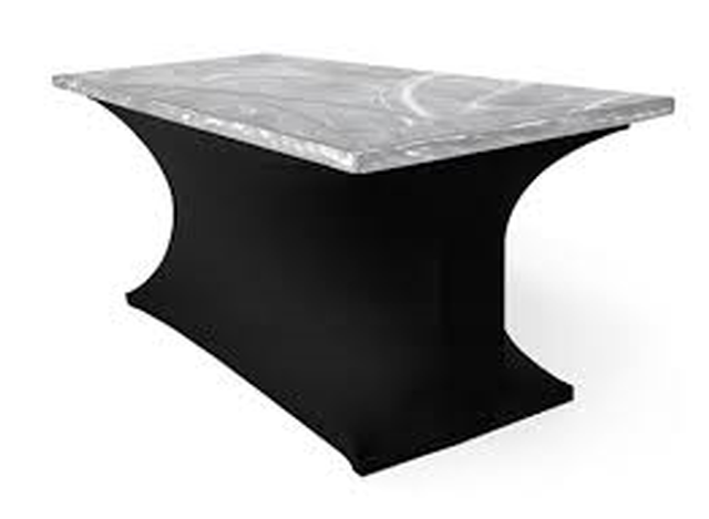 Silver Aluminum Table Topper