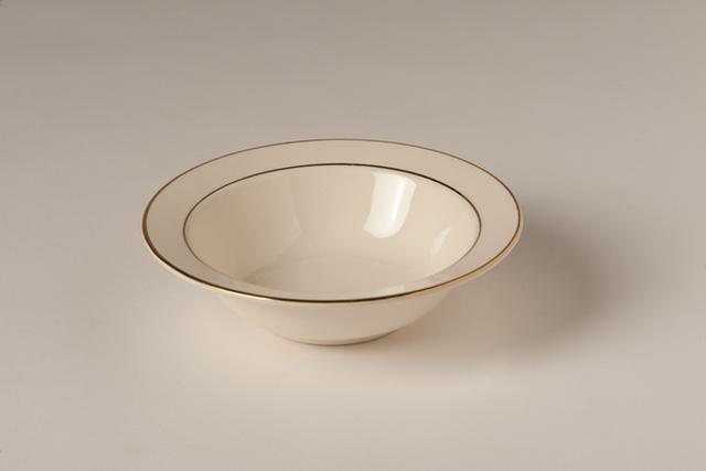 Ivory With Gold Band Soup/Salad Bowl - China