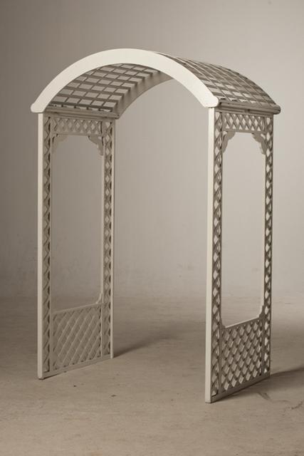 Wooden Garden Arch (93”Hx56”W) - Wedding Arches - White