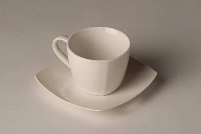 Solid White Square Cup - China