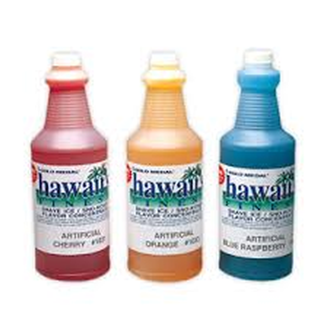 Hawaiian Shaved Ice Syrup, 1 Gallon - Concession Equipment