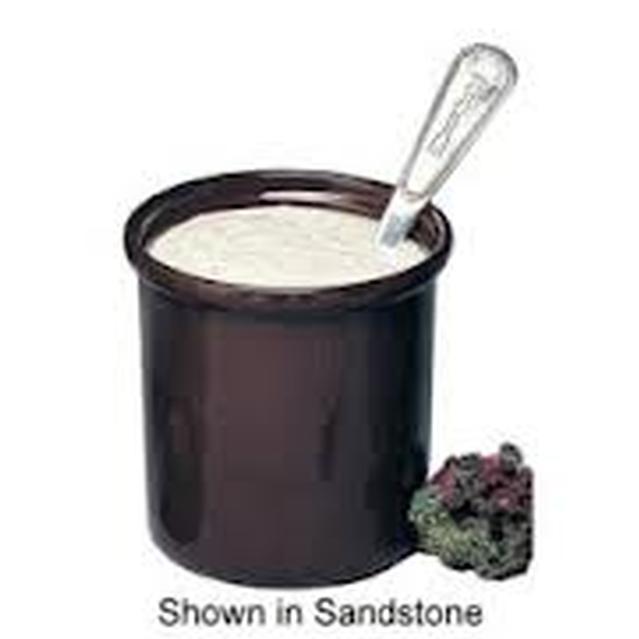 Plastic Burgundy Color Condiment Containers With Ladle - Serving Bowls