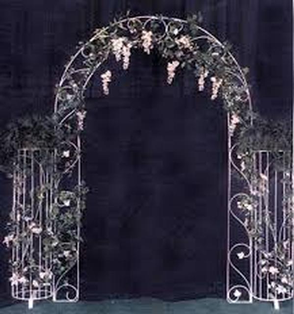 Arch w/side columns - Wedding Arches - Brass