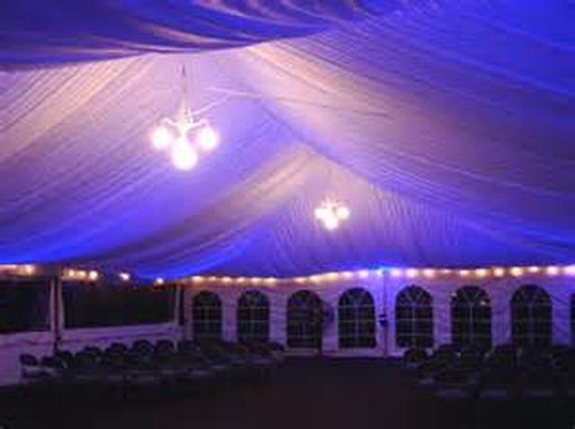 40'x120' Pleated Tent Liner