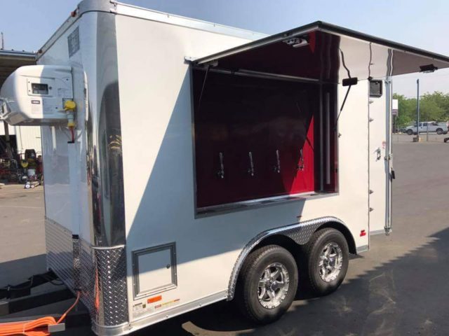 Refrigerated Trailer W' 4 Keg Taps