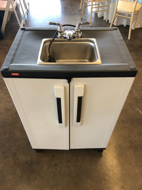 Sink, Single with Water Heater